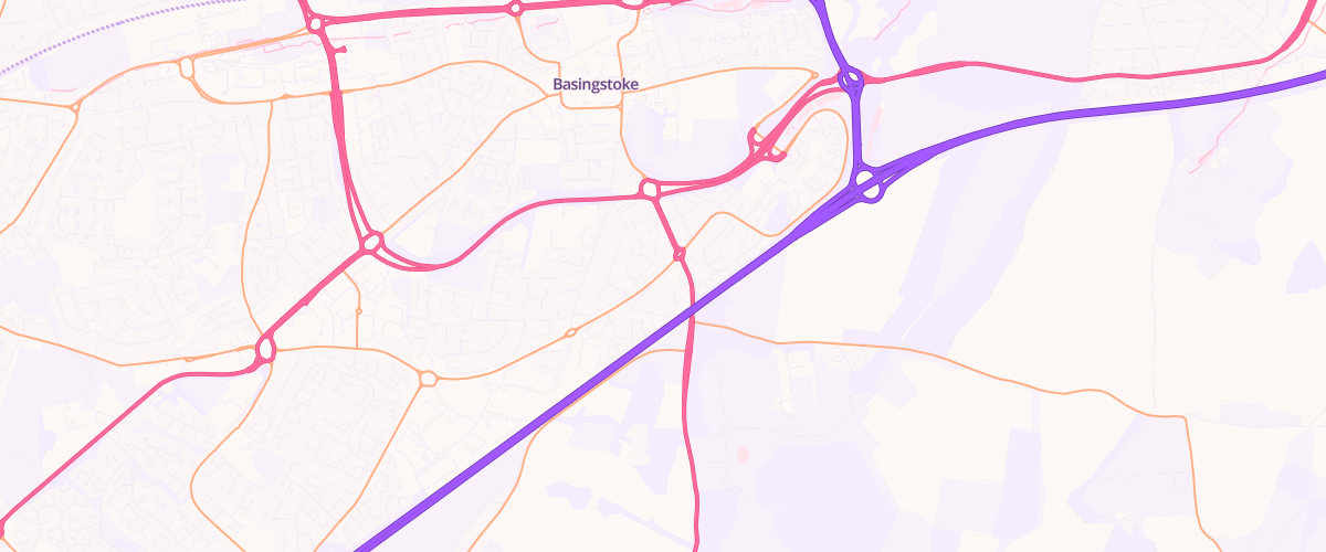 Map showing the location of Asda Basingstoke Express Petrol