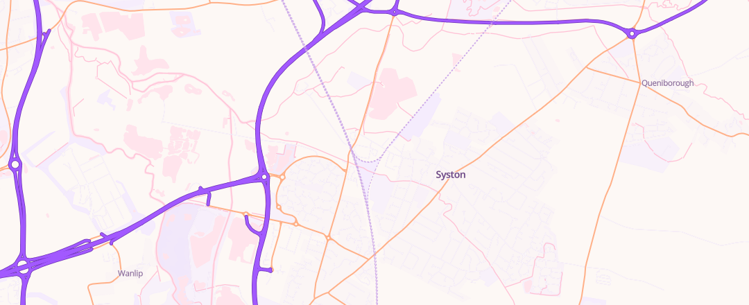 Map showing J & B Stone Garage Services Limited, Leicester