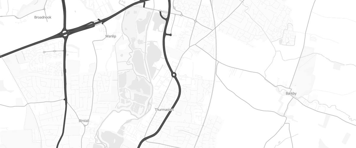 Map showing the location of Asda Thurmaston Superstore