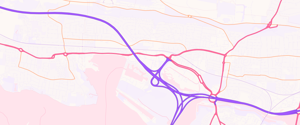 Map showing the location of Portsmouth Extra Petrol Filling