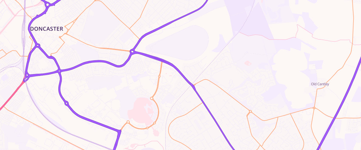 Map showing the location of Racecourse Service Station