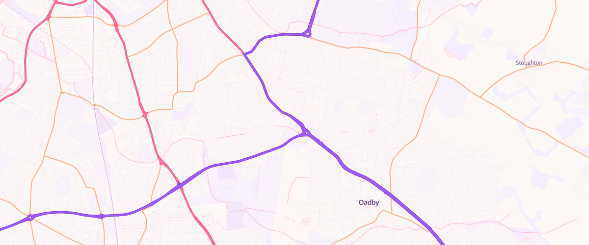 Map showing the location of Shell Leicester