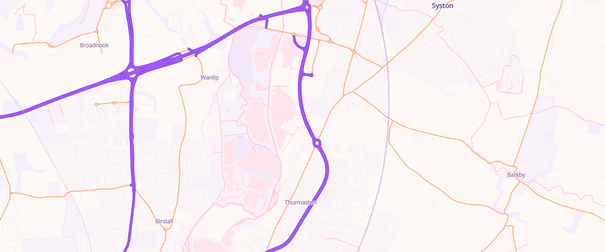 Map showing the location of Costco Wholesale Leicester