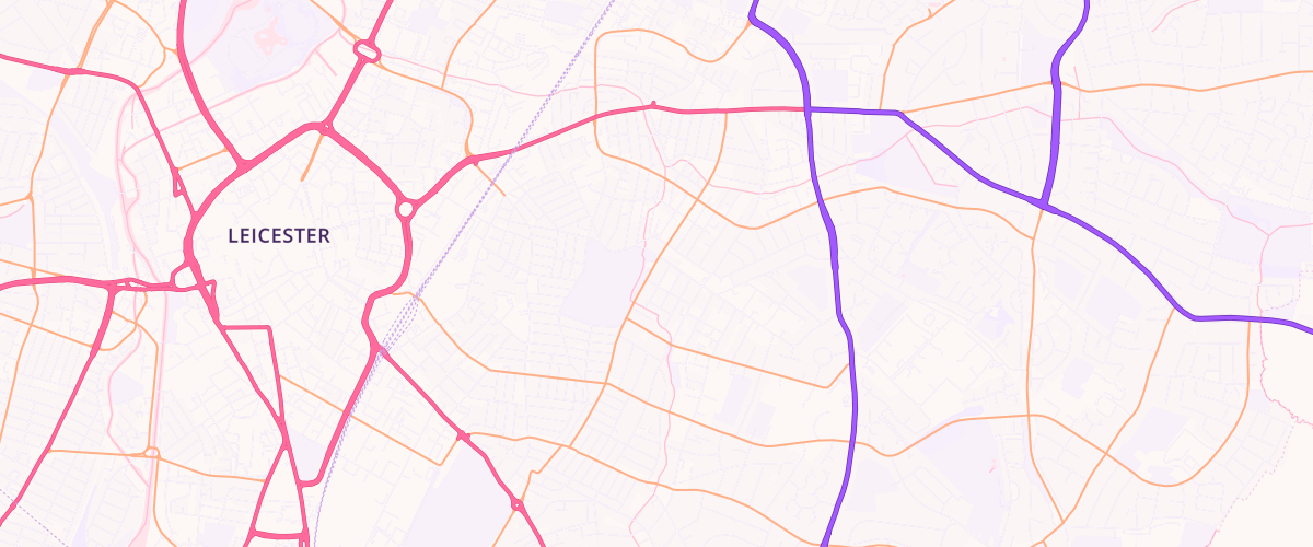Map showing the location of Bp Park View Service