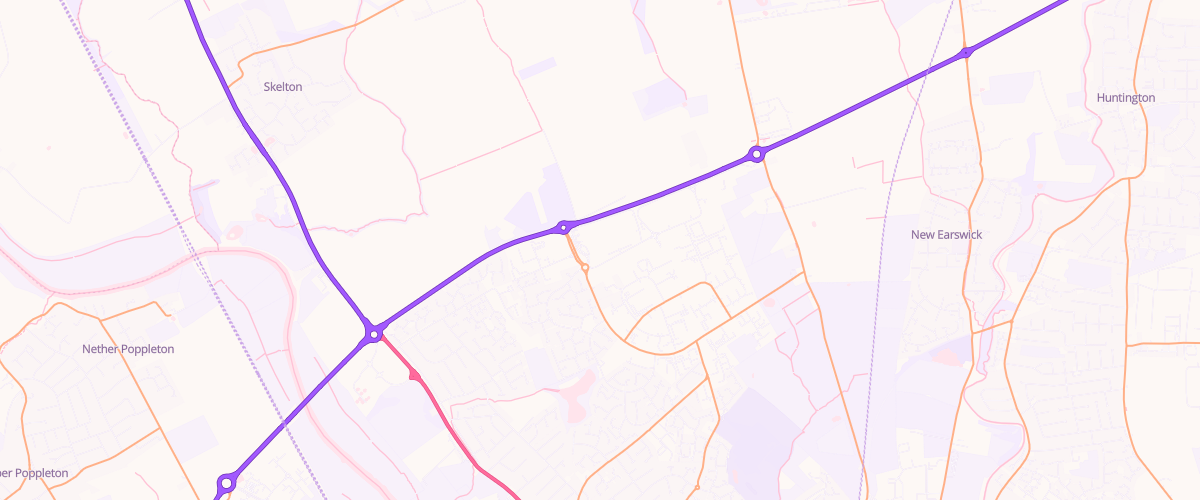 Map showing the location of York Extra Petrol Filling
