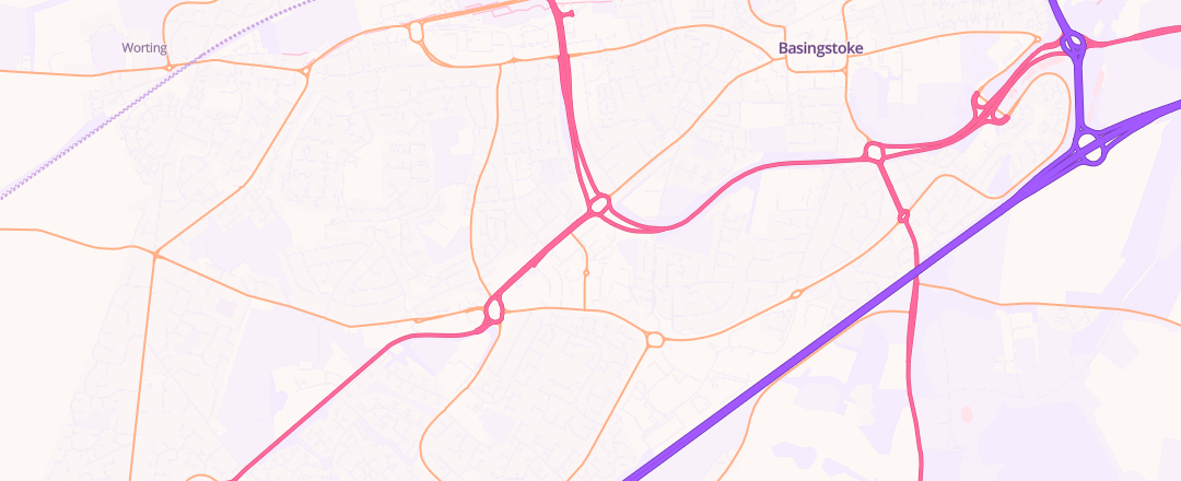 Map showing F1 Autocentres, Basingstoke