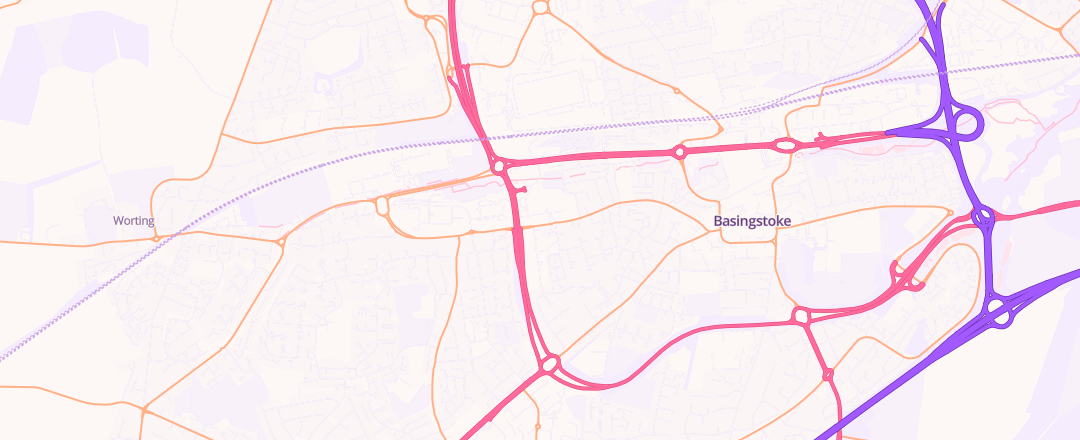 Map showing In 'n' Out Centres Limited, Basingstoke