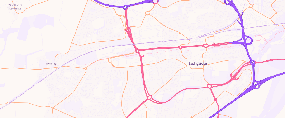 Map showing the location of Mfg Morrisons Basingstoke