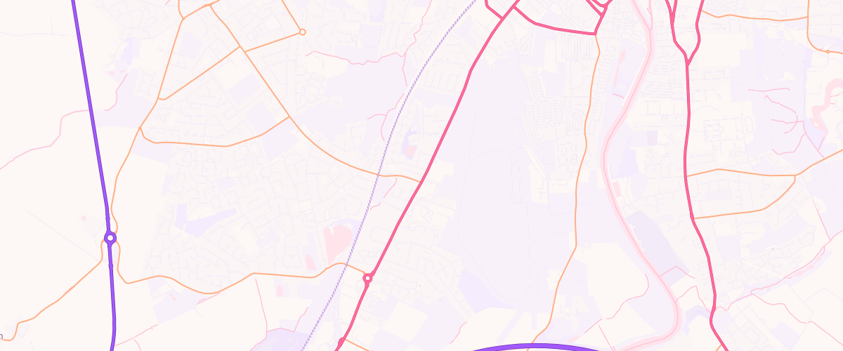 Map showing the location of Eg Knavesmire Pfs