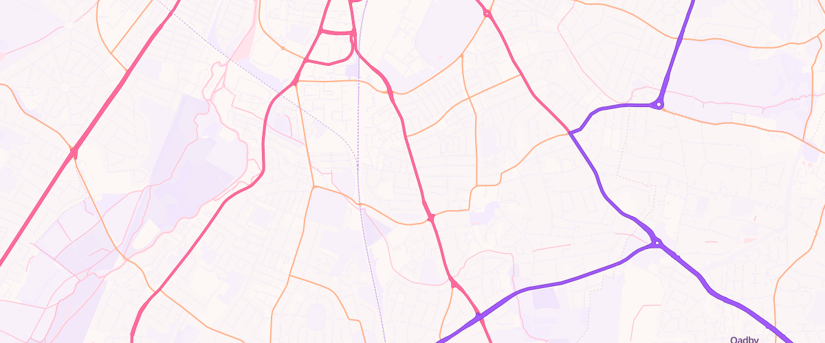 Map showing the location of Knighton Self Service