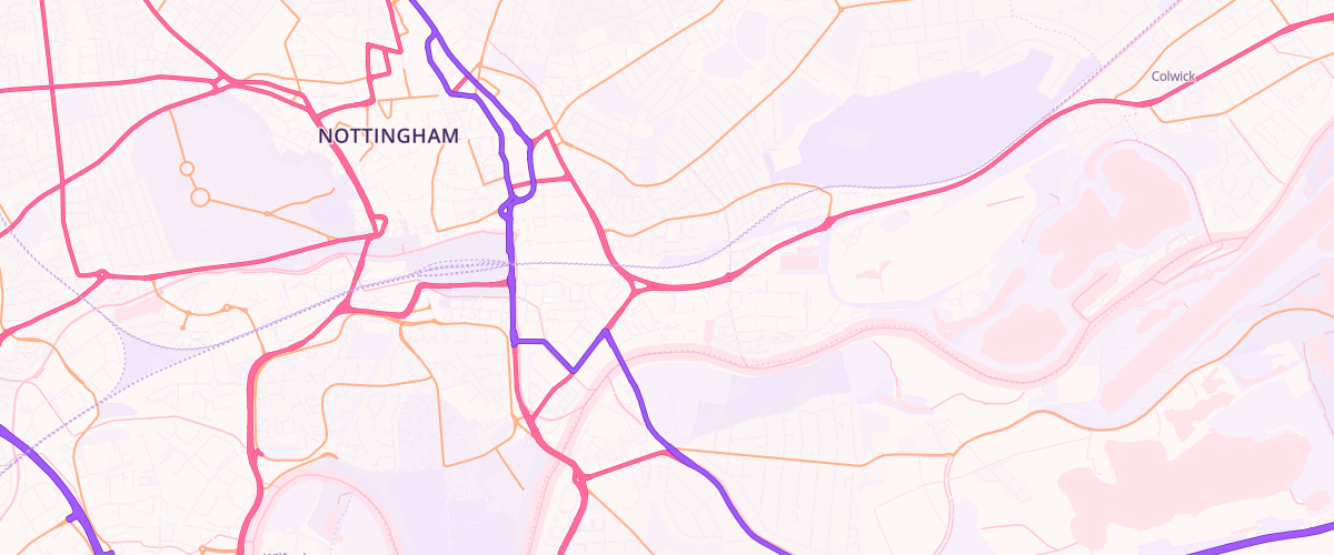 Map showing the location of Rontec Daleside Road