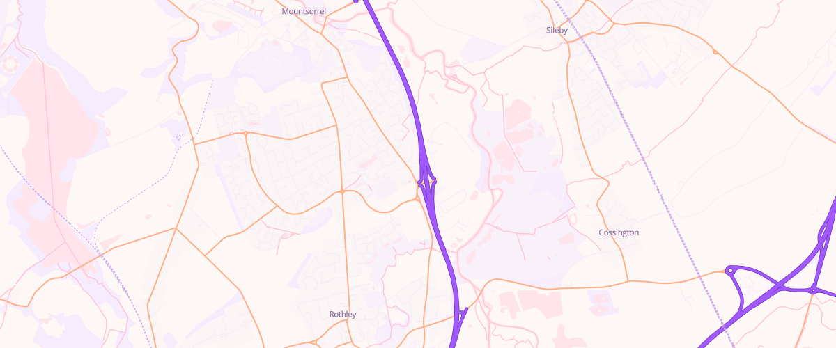 Map showing the location of Hilltop Garage