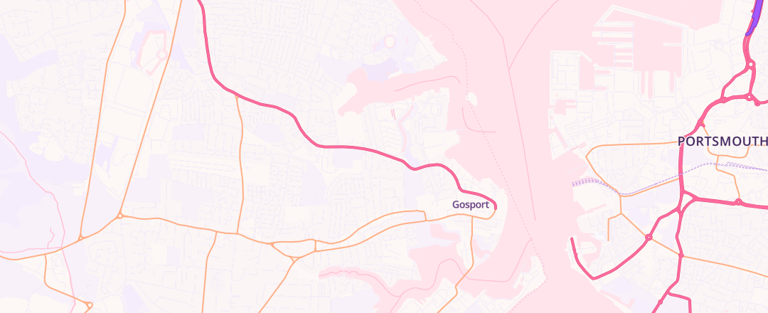 Map showing Kwik - Fit, Gosport