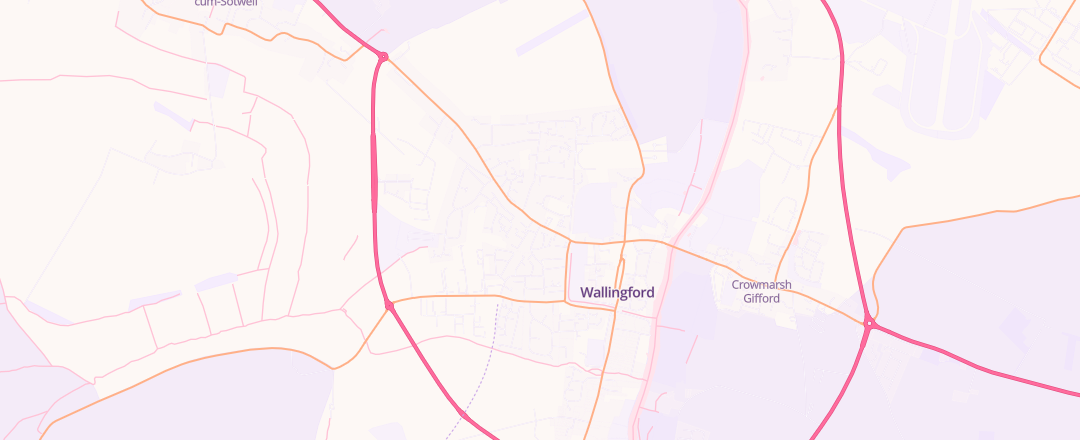 Map showing E & J Motors, Wallingford