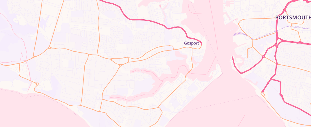 Map showing Tickover Mot Centre Limited, Gosport