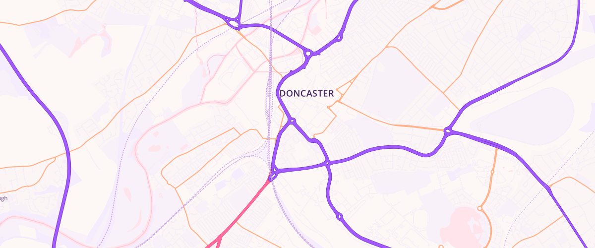 Map showing the location of Mfg Trafford Way