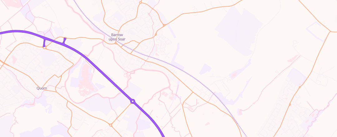 Map showing Robinsons Garage, Barrow On Soar