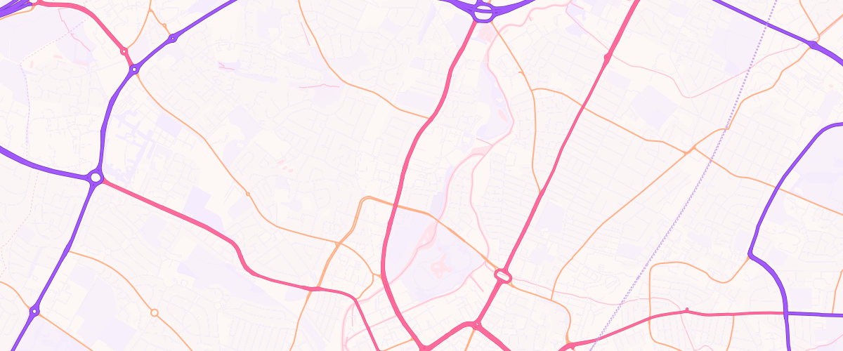 Map showing the location of Asda Leicester Abbey Lane