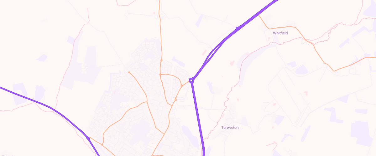 Map showing the location of Brackley Sf Connect