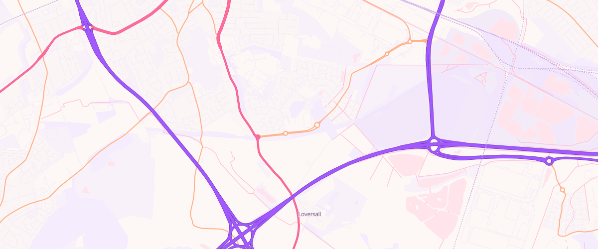 Map showing the location of Doncaster Extra Petrol Filling