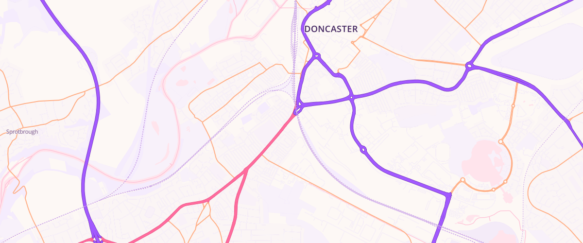 Map showing the location of Shell Doncaster