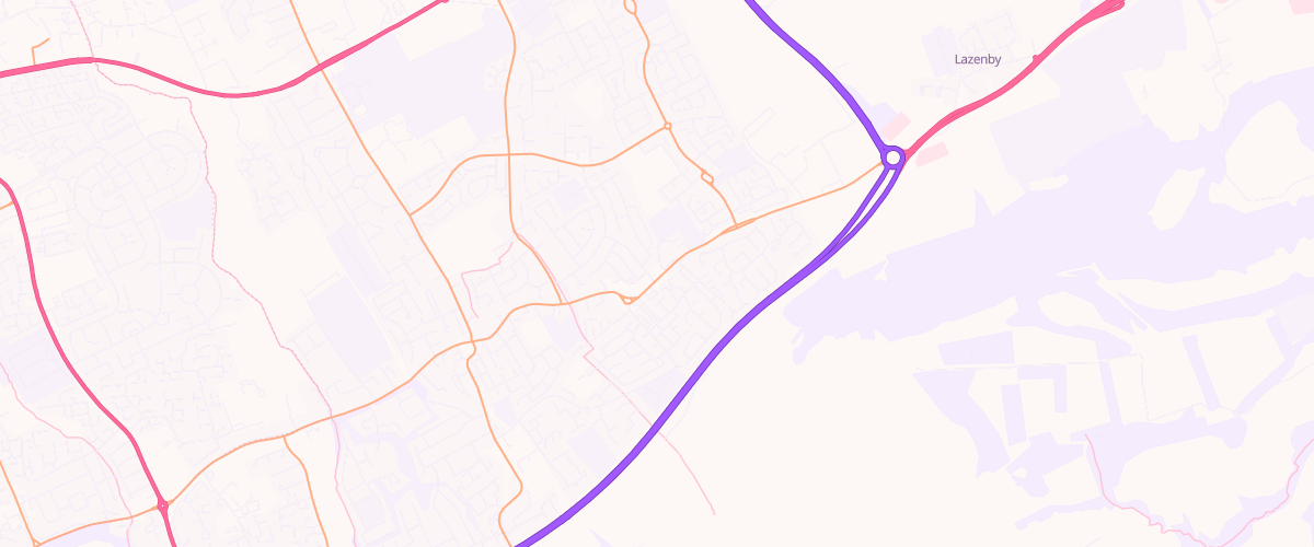 Map showing the location of Gem Eston