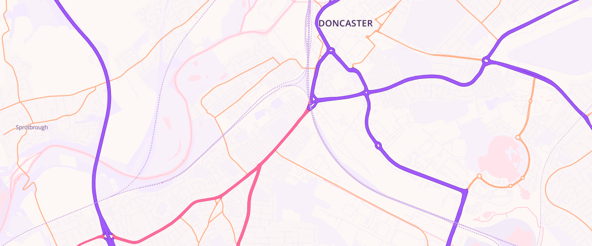 Map showing the location of Mfg Doncaster