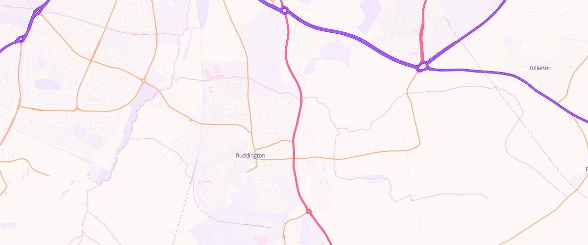 Map showing the location of Asda Ruddington Express Petrol
