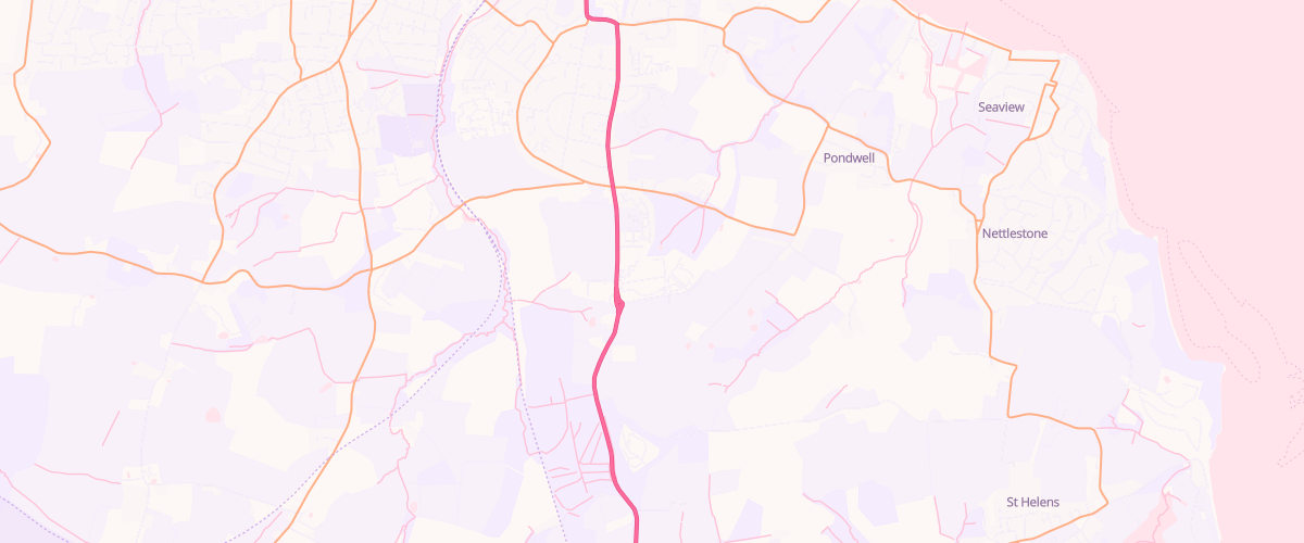Map showing the location of Ryde Extra Petrol Filling