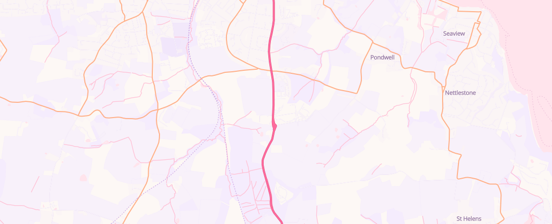 Map showing Staddlestones, Isle Of Wight