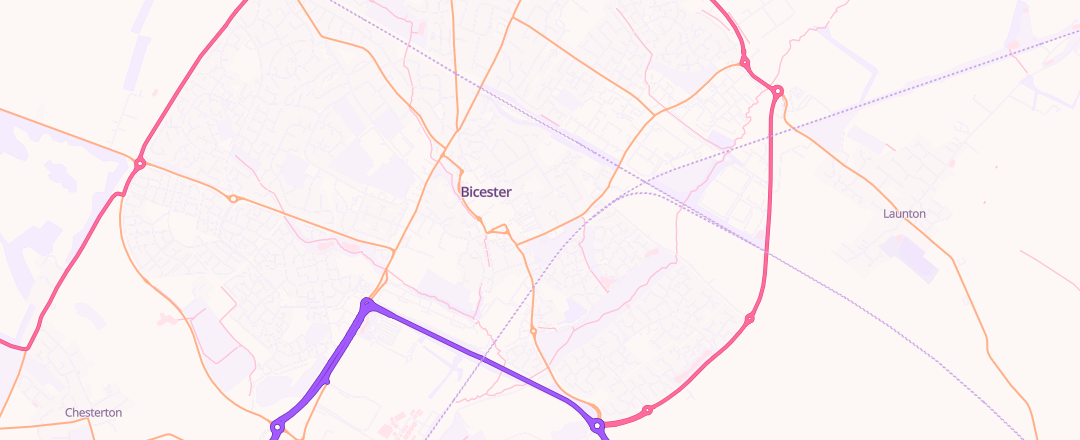 Map showing Barrie Plant & Sons, Bicester