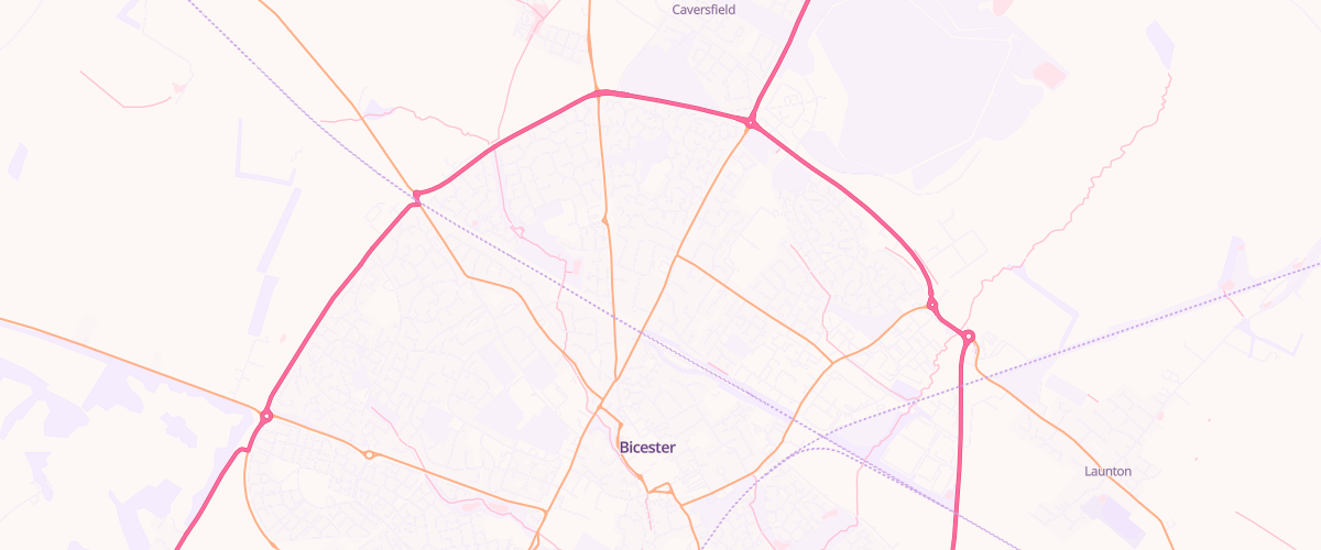 Map showing the location of Gulf Petrol Station