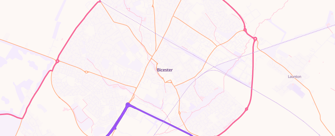 Map showing Grip Tyres (bicester), Bicester