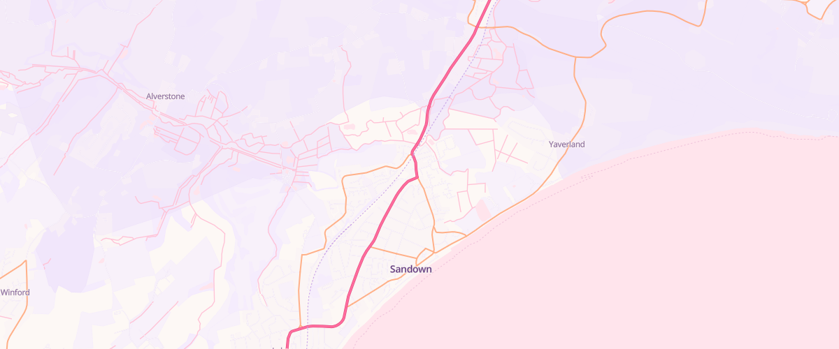 Map showing the location of Southern Co-Op Sandown Avenue
