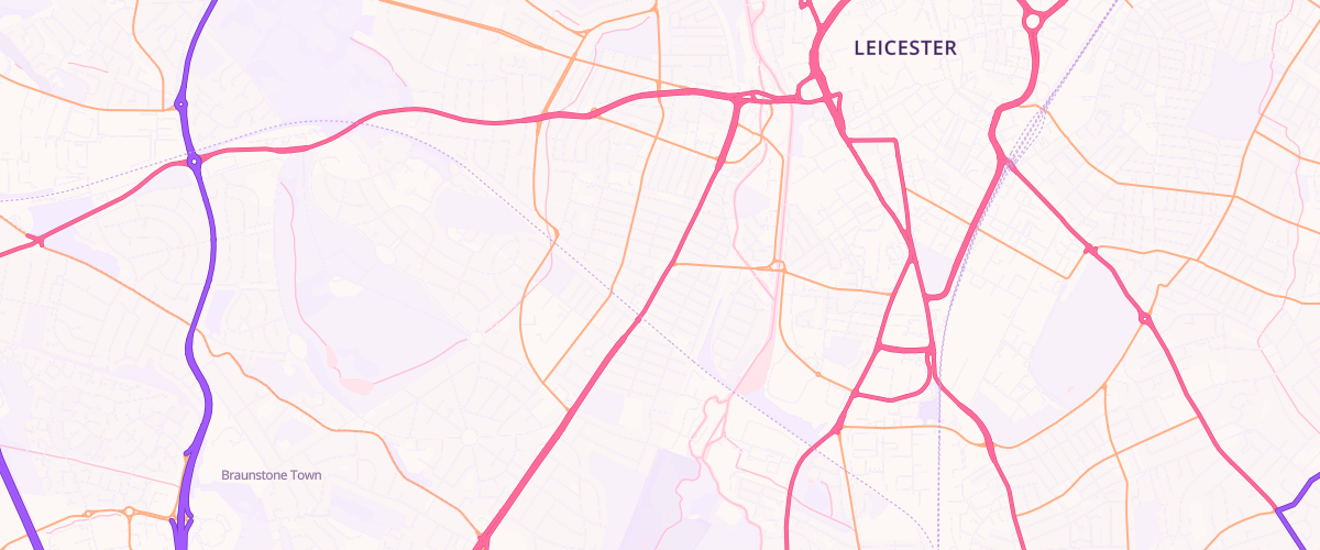 Map showing the location of Shell Narborough Road