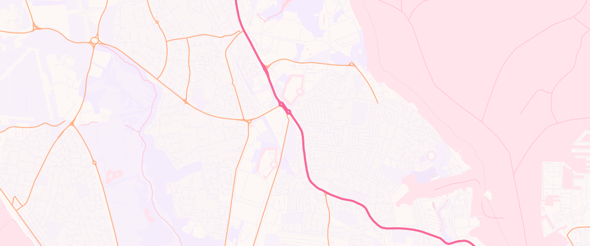 Map showing the location of Anson Service Station