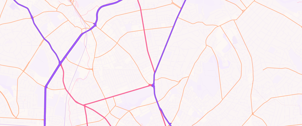 Map showing the location of Carrington Service Station