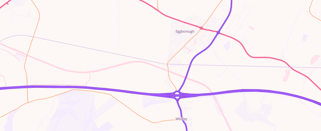 Map showing Eggborough Garage Services, Goole