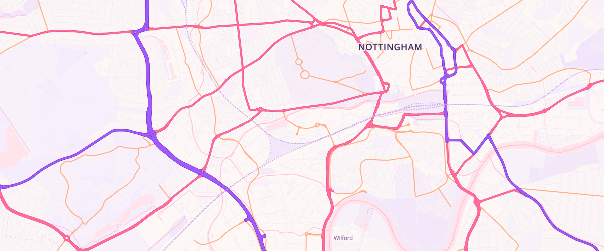 Map showing the location of Sainsburys Castle Boulevard