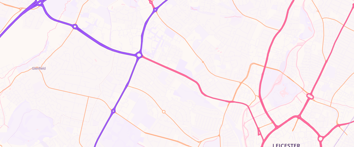 Map showing the location of Asda St Martins Express
