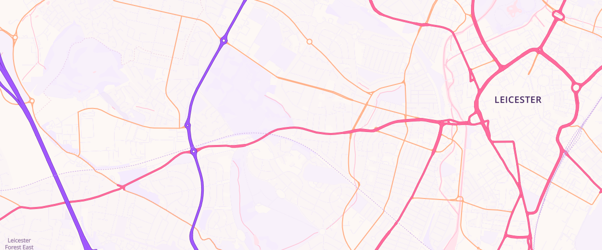 Map showing the location of Asda St James Express