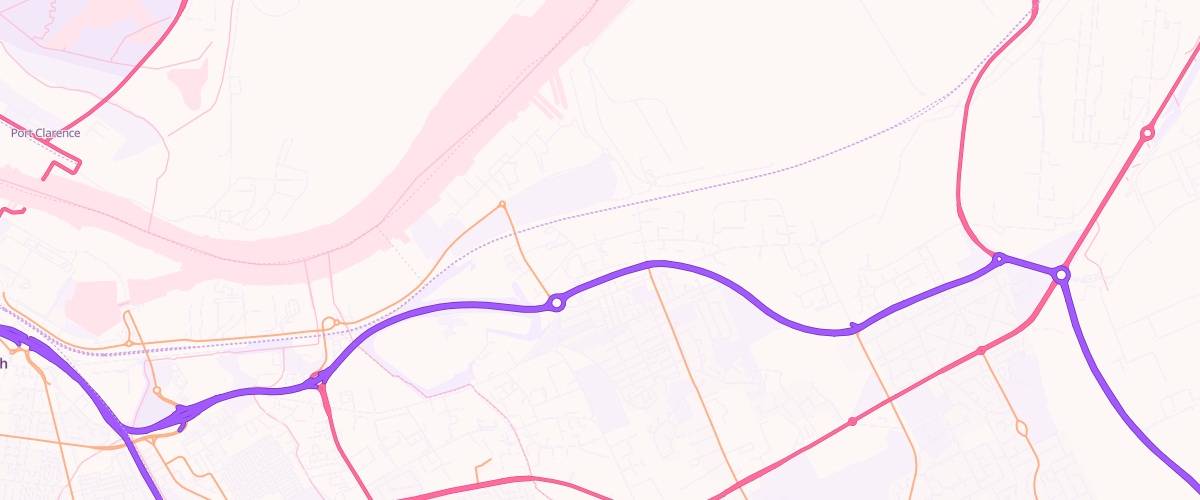Map showing the location of Asda Middlesbrough Superstore