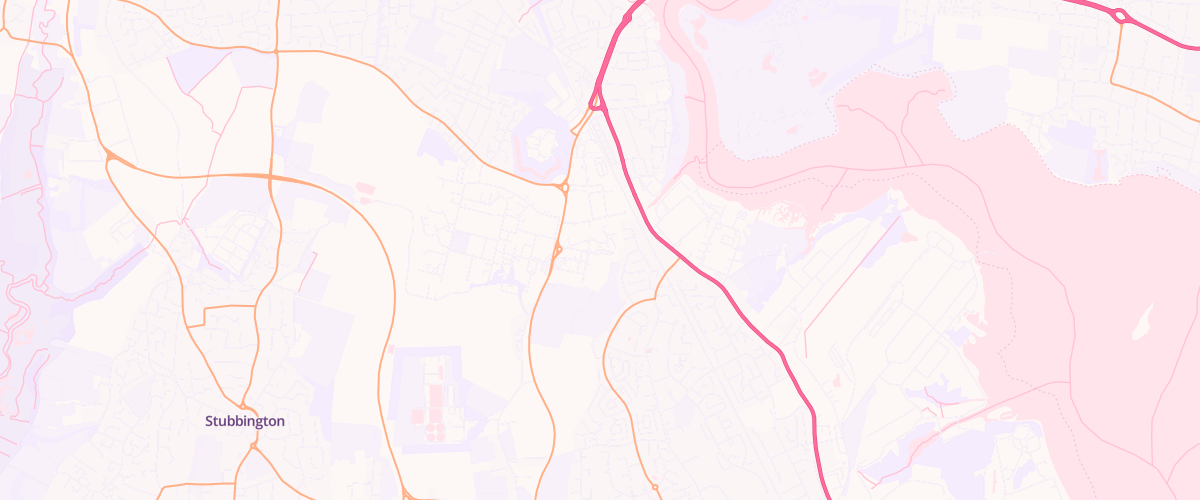 Map showing the location of Asda Fareham Superstore