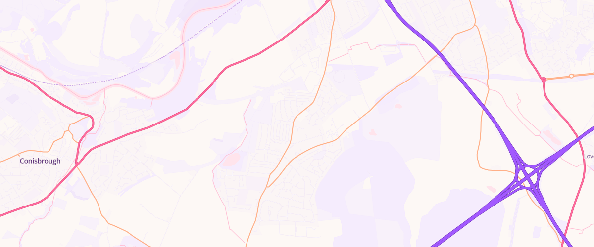 Map showing the location of Eg New Edlington Pfs