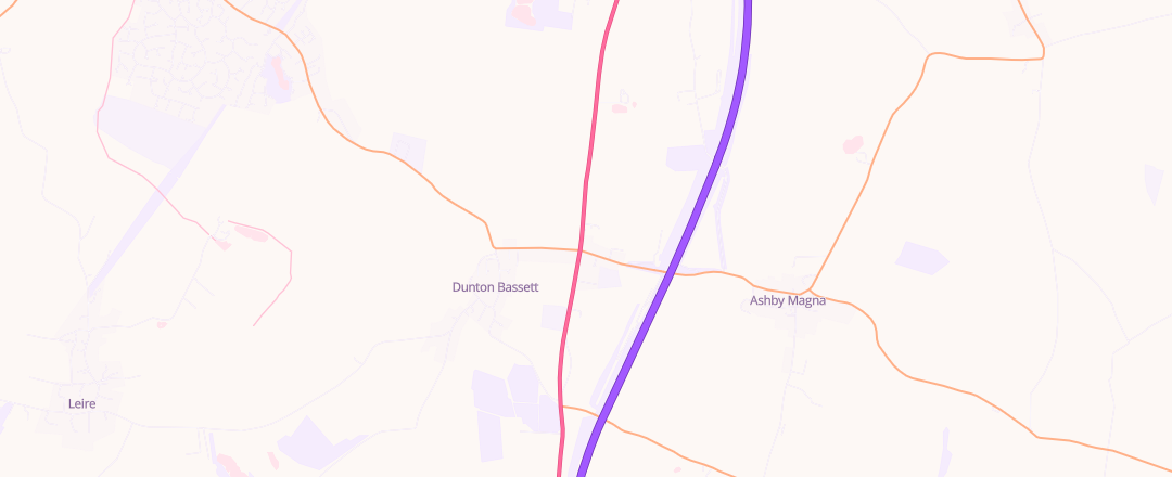 Map showing Cockerill & Sanderson, Lutterworth