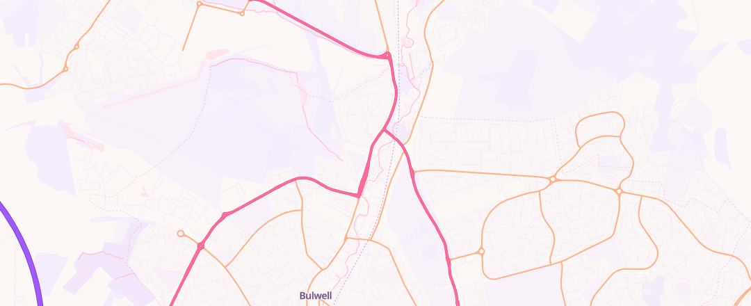 Map showing Kwik Fit, Nottingham