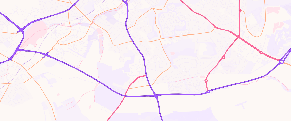 Map showing the location of Mansfield Dukeries Esso Express