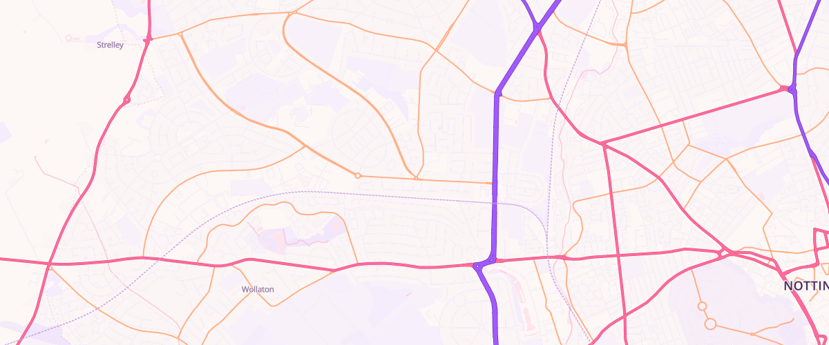 Map showing the location of Mfg Beechdale