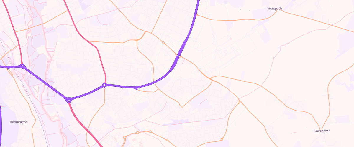 Map showing the location of Oxford Superstore Petrol Filling