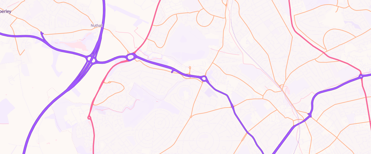 Map showing the location of Mfg St. Marys